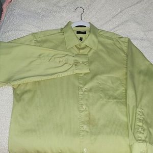 Arrow sage green button down collared shirt Large